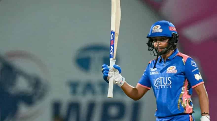 Harmanpreet Kaur first player to hit fifty in WPL Harmanpreet Kaur first player to hit fifty in WPL