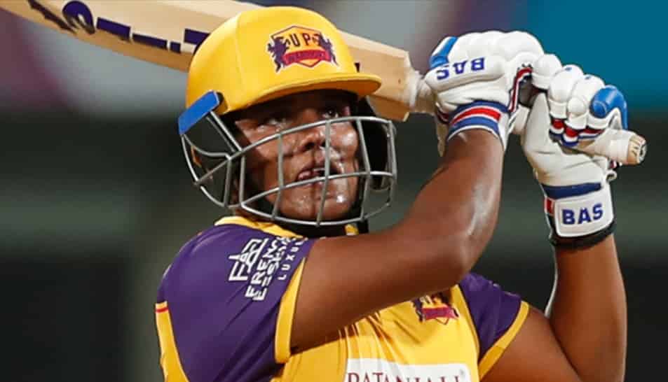 Kiran Navgire records fastest fifty in WPL Kiran Navgire records fastest fifty in WPL