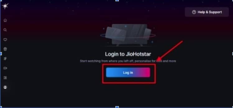 Sign Up Or Log In Page: JioHotstar Sign Up Or Log In Page: JioHotstar