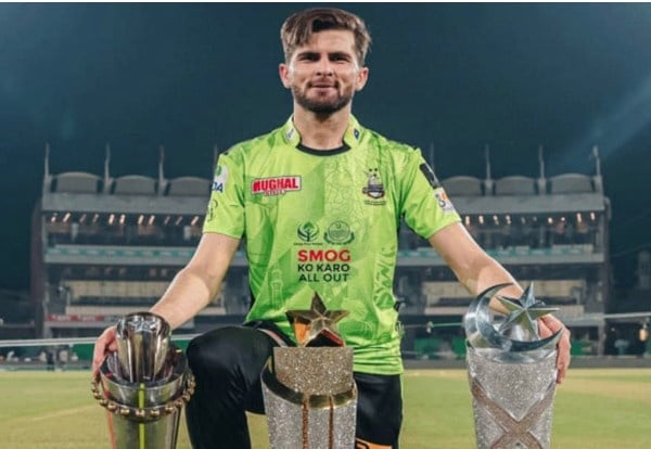 Shaheen Shah Afridi Trophies For Lahore Qalandars Shaheen Shah Afridi Trophies For Lahore Qalandars