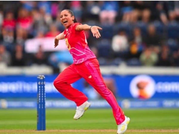Shabnim Ismail in hundred women's competition Shabnim Ismail in hundred women's competition