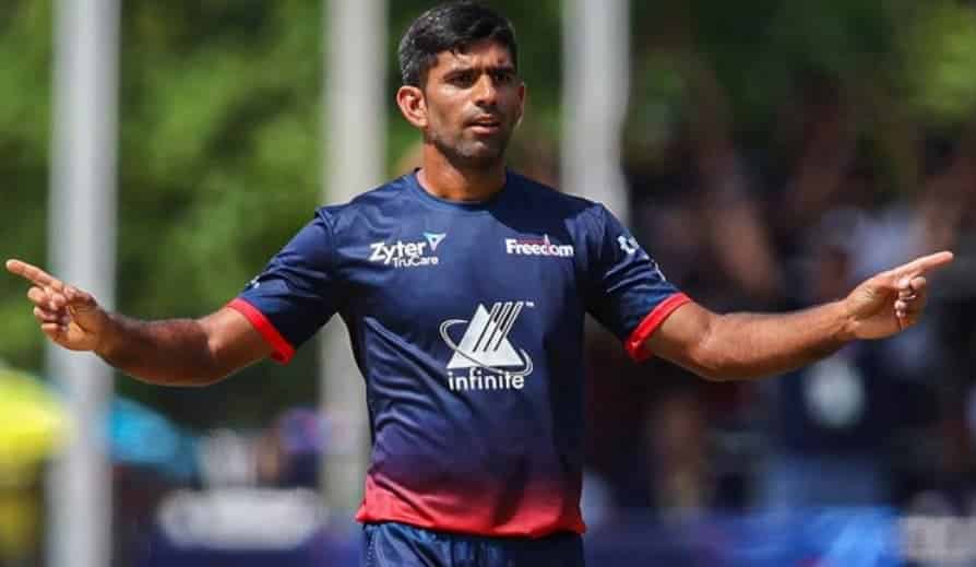 Saurabh Netravalkar - Best Bowling Figures in MLC Saurabh Netravalkar - Best Bowling Figures in MLC