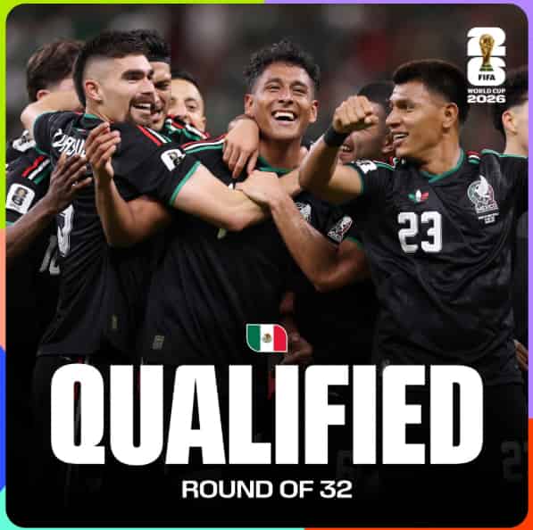 Mexico Qualify for FIFA World Cup 2026 Round of 32