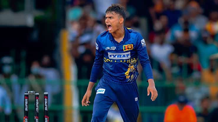 Dunith Wellalage: 5/40 vs India (2023, Colombo) Dunith Wellalage: 5/40 vs India (2023, Colombo)