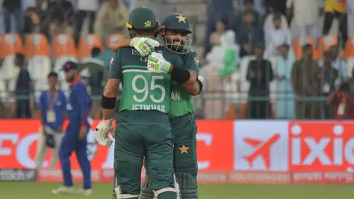 Iftikhar Ahmed and Babar Azam: 214 vs Nepal (2023) Iftikhar Ahmed and Babar Azam: 214 vs Nepal (2023)
