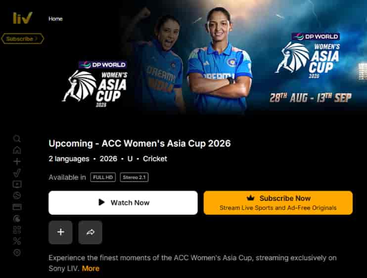 Women's Asia Cup 2026 Live Streaming Women's Asia Cup 2026 Live Streaming