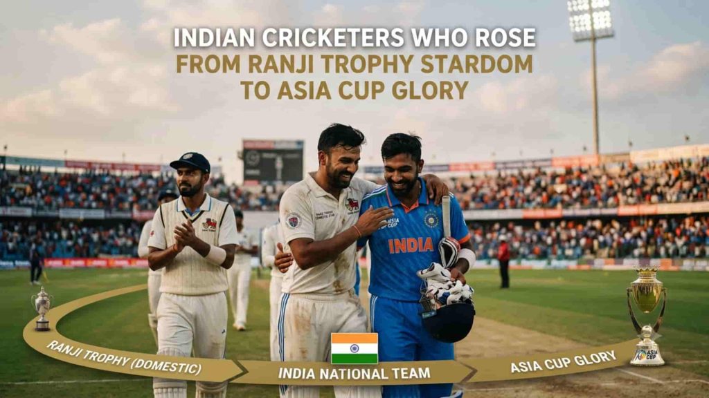 Indian Cricketers Who Rose from Ranji Trophy Stardom to Asia Cup Glory